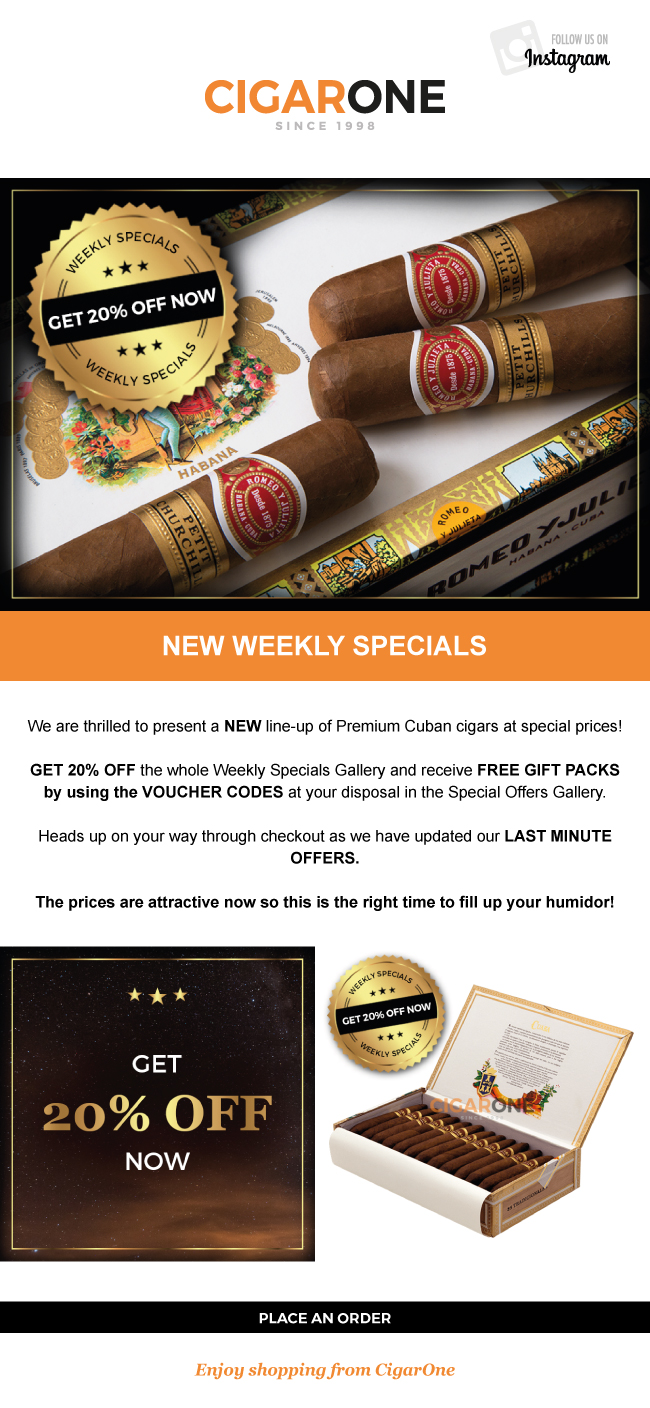 CigarOne Newsletter