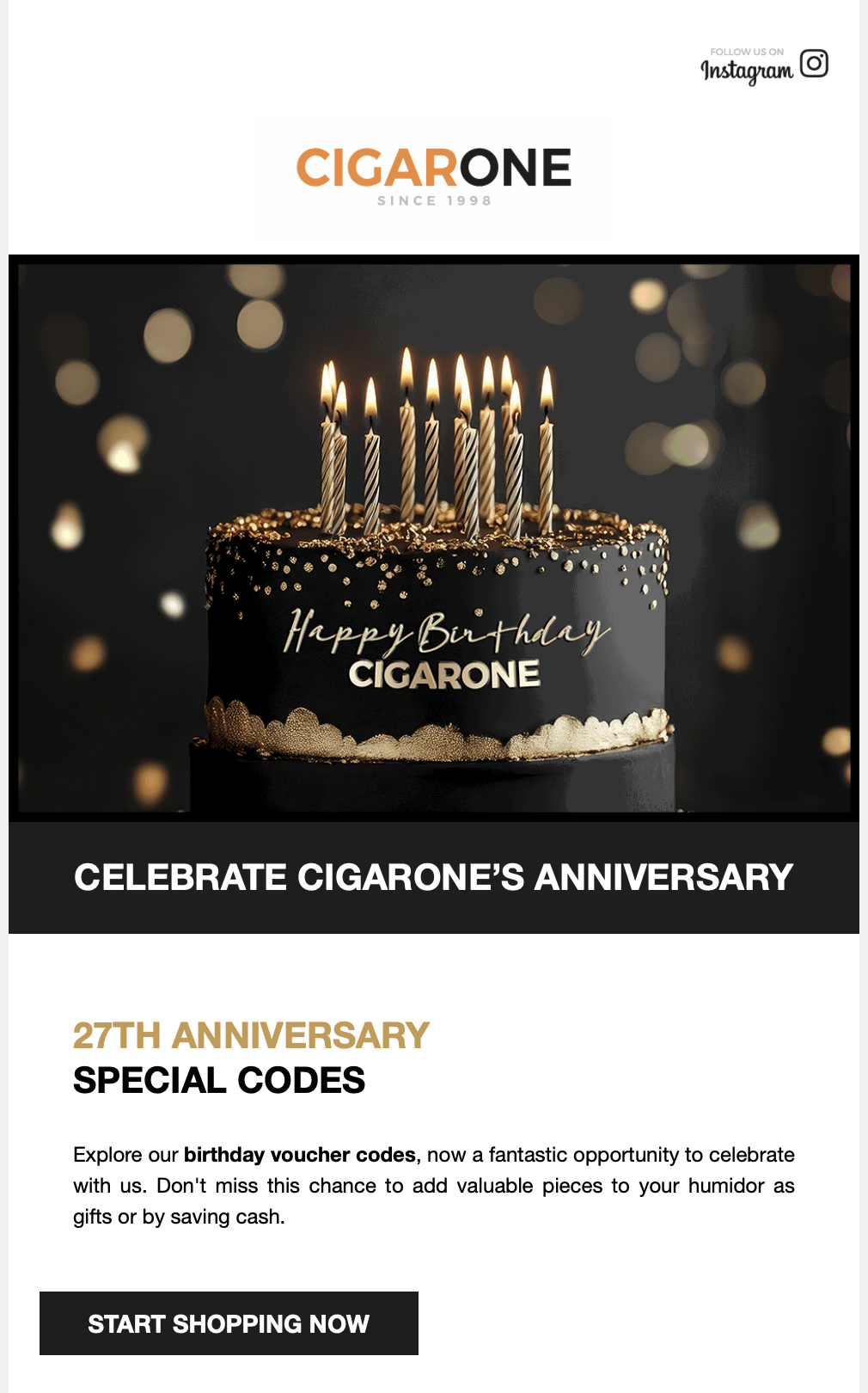 CigarOne Newsletter